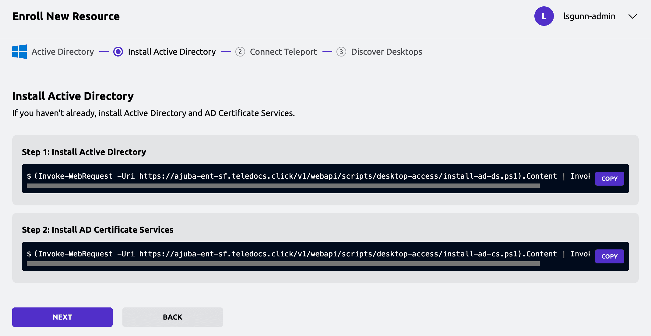 Install Active Directory